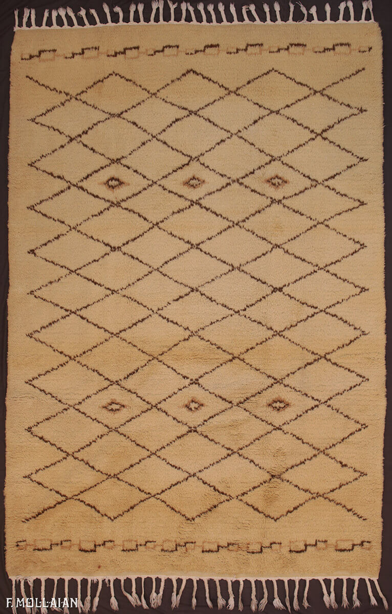 Semi-Antique Moroccan Marrakesh Carpet n°:98481644